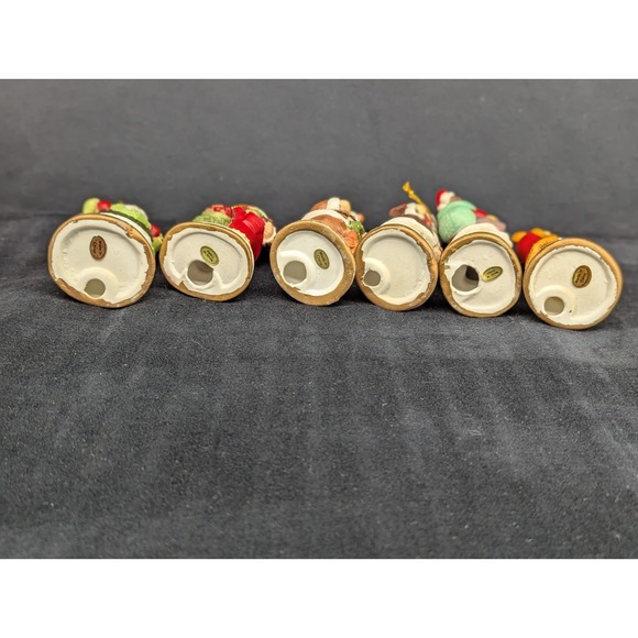 VTG Santa Collectables Santas of The World 6 pc. Hand Crafted Porcelain Set AMES - Picture 11 of 14